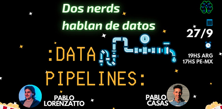 pabloc_ds's tweet photo. 📣 Hoy tenemos evento #2nerds!
📝 https://t.co/osgjOc8kL8
Junto a uno de los founders de @mutt_data
hablaremos de Data Pipelines, Data products en la industria y más 🚀 https://t.co/rRq9zX60ZL