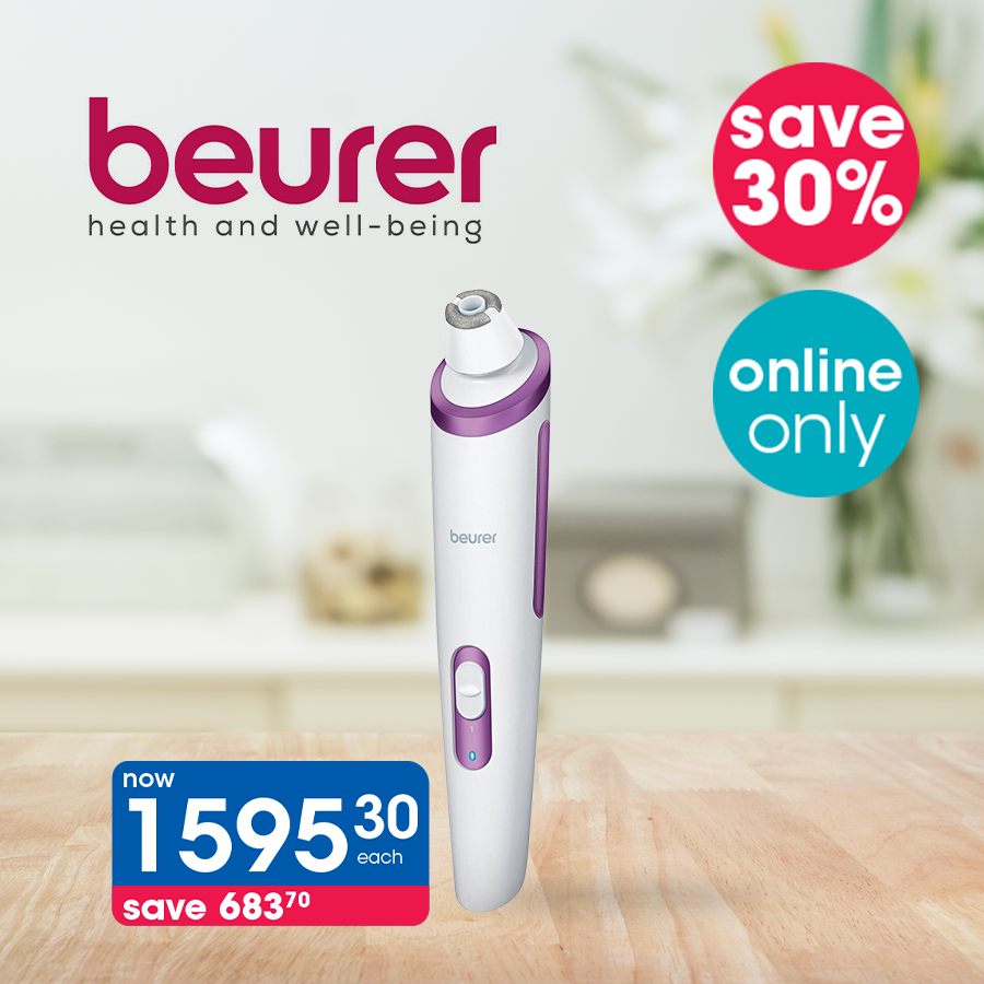 Clicks_SA's tweet photo. SAVE 30% on selected Beurer electrical beauty items online only #ClicksSpringBeauty > https://t.co/47WF3smU1A https://t.co/0k7Ar6Qijm