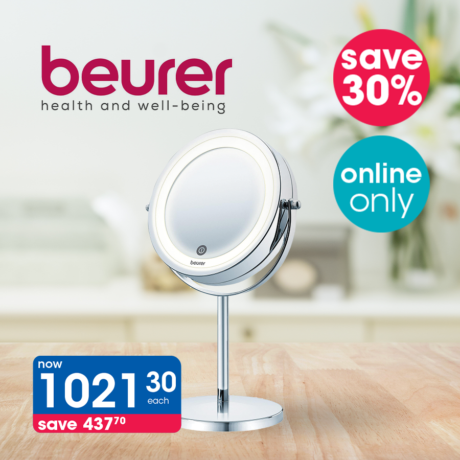 Clicks_SA's tweet photo. SAVE 30% on selected Beurer electrical beauty items online only #ClicksSpringBeauty > https://t.co/47WF3smU1A https://t.co/0k7Ar6Qijm
