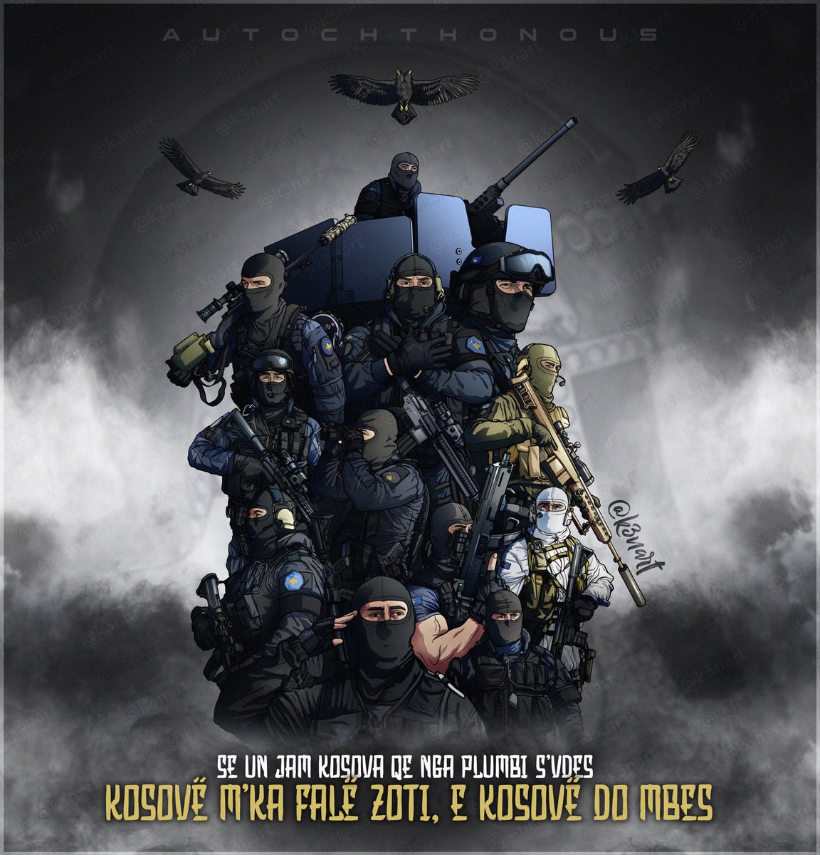 k3nart's tweet photo. KOSOVO POLICE.                  
Republic of Kosovo 🇽🇰🇦🇱 
#kosovo #rks #reublicofkosovo #kosova #albania #ethnicalbania #shqiperietnike #dardania #dardanians #retweet #k3nart #autochthonous #denbabaden #kosovopolice https://t.co/3g1038jcXZ