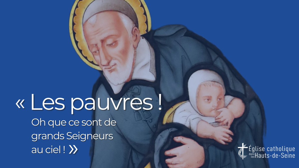 92catholique's tweet photo. Saint Vincent de Paul (1581-1660), fêté le #27septembre
Ancien curé de #clichy, il est connu pour avoir mis sa vie sous le signe de la #charité. 
Saint Vincent de Paul, priez pour nous !
📷vitrail ⛪️@StVincentClichy
👇 Découvrir ce saint du #diocese92 
https://t.co/snW6oyyPzc https://t.co/wklLDFSi0J