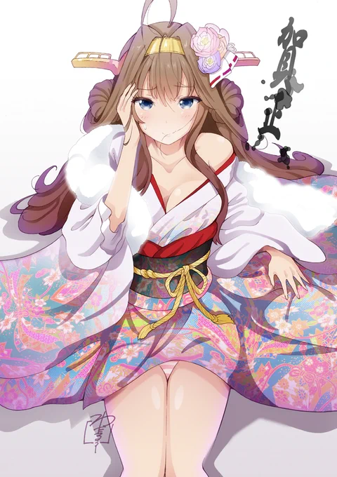 #過去作で自分が最高だと思う絵を1枚載せて5rtを目指せ
#艦これ
この金剛とか、かなぁ? 