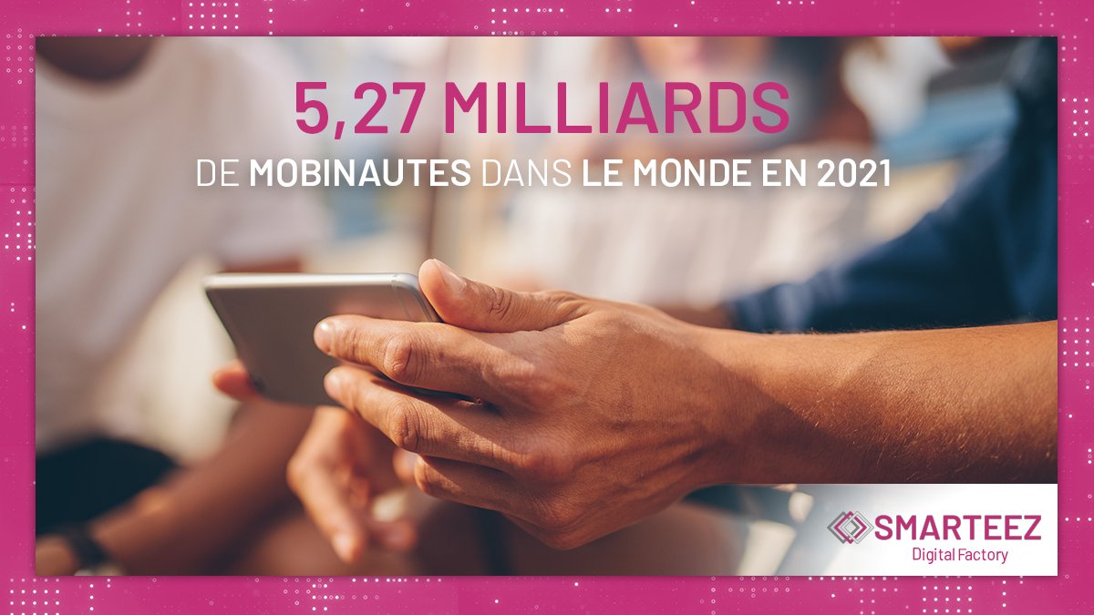 Smart_eez's tweet photo. Selon l’étude annuelle sur le digital menée par Hootsuite et l’agence We Are Social, en 2021 le nombre de mobinautes dans le monde a atteint : 5,27 milliards mobinautes, soit 67% de la population mondiale.
#Smarteez
#ChiffreDigital https://t.co/0fPrelCJd6