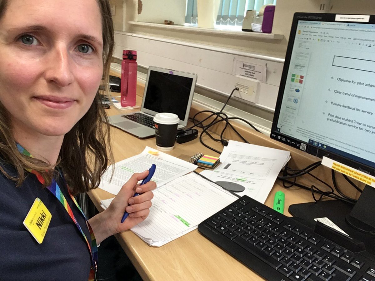 Prepping our platform presentation for the 2021 Physiotherapy Conference with @AlexSackPT Excited to show off the brilliant work we did setting up the cancer prehabilitation service for <a href="/gloshospitals/">Gloucestershire Hospitals NHS Foundation Trust</a> <a href="/Gloshosptherapy/">Gloucestershire Hospitals Therapy Service</a>