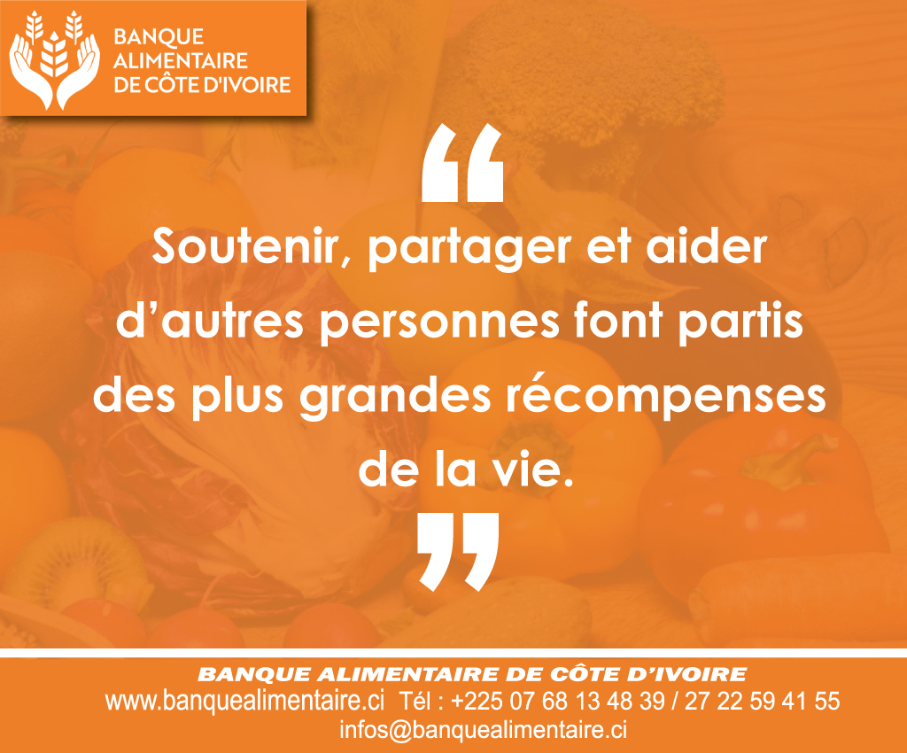 BanqueIvoire's tweet photo. Soutenir, partager et aider d’autres personnes font partis des plus grandes récompenses de la vie.
Excellent début de semaine.

Contact: (+225) 07 67 13 48 39 / 27 22 59 41 55
infos@banquealimentaire.ci
https://t.co/H3nZLVxNO0 https://t.co/cuTt26S2y9