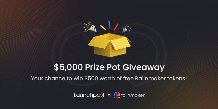 Launchpool ($LPOOL 💙,🧡) (@launchpoolxyz) on Twitter photo In collaboration with <a href="/Raiinmakerapp/">Raiinmaker</a> we are giving away $5k worth of Raiinmaker tokens! (at private round price with vesting) 🎁
10 winners. $500 each 💰
To Enter:
- Like & RT this post
- Tag 3 friends
- Must be following <a href="/LaunchPoolXYZ/">Launchpool ($LPOOL 💙,🧡)</a> & <a href="/Raiinmakerapp/">Raiinmaker</a> to win
Good luck! 🔥🚀 In collaboration with <a href="/Raiinmakerapp/">Raiinmaker</a> we are giving away $5k worth of Raiinmaker tokens! (at private round price with vesting) 🎁
10 winners. $500 each 💰
To Enter:
- Like & RT this post
- Tag 3 friends
- Must be following <a href="/LaunchPoolXYZ/">Launchpool ($LPOOL 💙,🧡)</a> & <a href="/Raiinmakerapp/">Raiinmaker</a> to win
Good luck! 🔥🚀