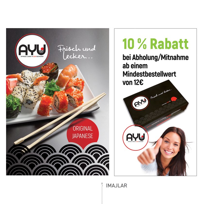 bytrion's tweet photo. AYU SUSHI Marka-Konsept Çalışmalar. Brand-Concept Works
Berlin, GERMANY 2021
#kurumsalkimlik #masaüstüyayıncılık #cephe #içmekan #araç #tasarım #üretim #uygulama
#corporateidentity #printworks #outdoor #indoor #car #branding #customwallpaper #desing #print #application https://t.co/PVNqNK3e5v