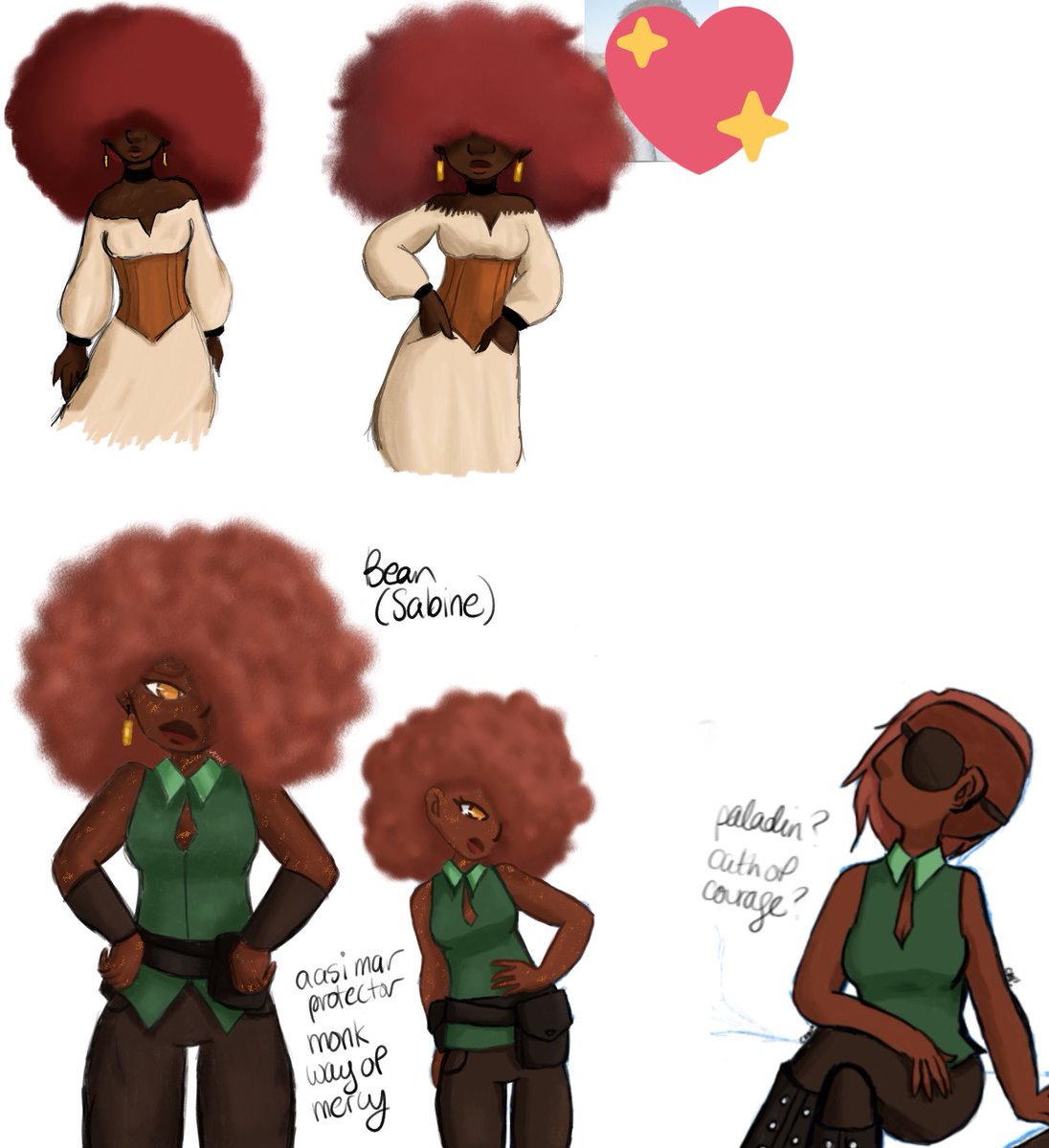 bunnzbakery's tweet photo. #OCtember #OCtember2021
initial designs;
hereโs a handful of them!
a family of aasimar old school farmers, ๐ชก concepts from a while back, + a sneak peek of that holstaur I was designing โบ๏ธ https://t.co/abZTG4ku8E