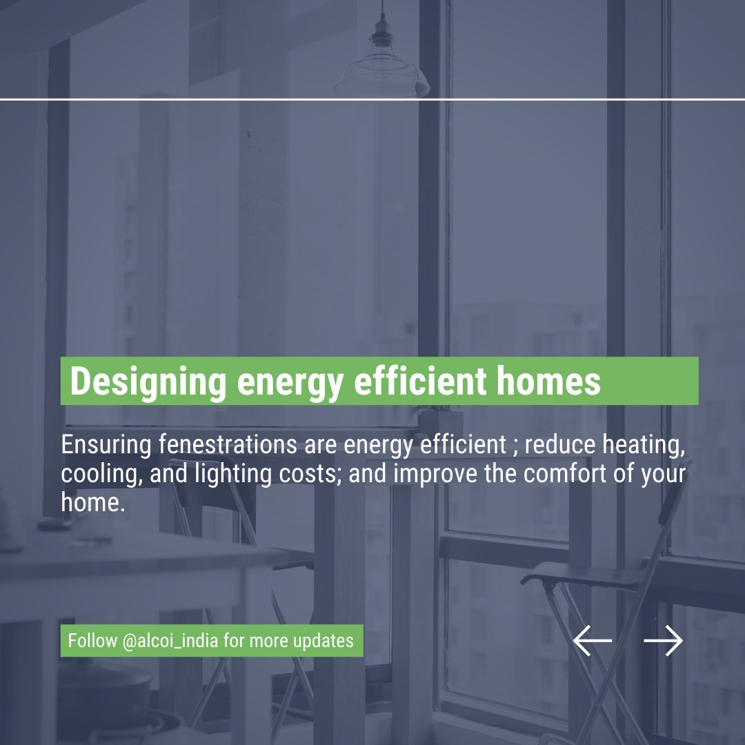 alcoi_india's tweet image. Energy-efficient windows are an important consideration for both new and existing homes. 

Check out the key takeaways from our latest #AlcoiExpert session on high-performance windows &amp;amp; energy-efficient homes.

#fenestrationbot #fenestrationTips #windowdesign #fenestration