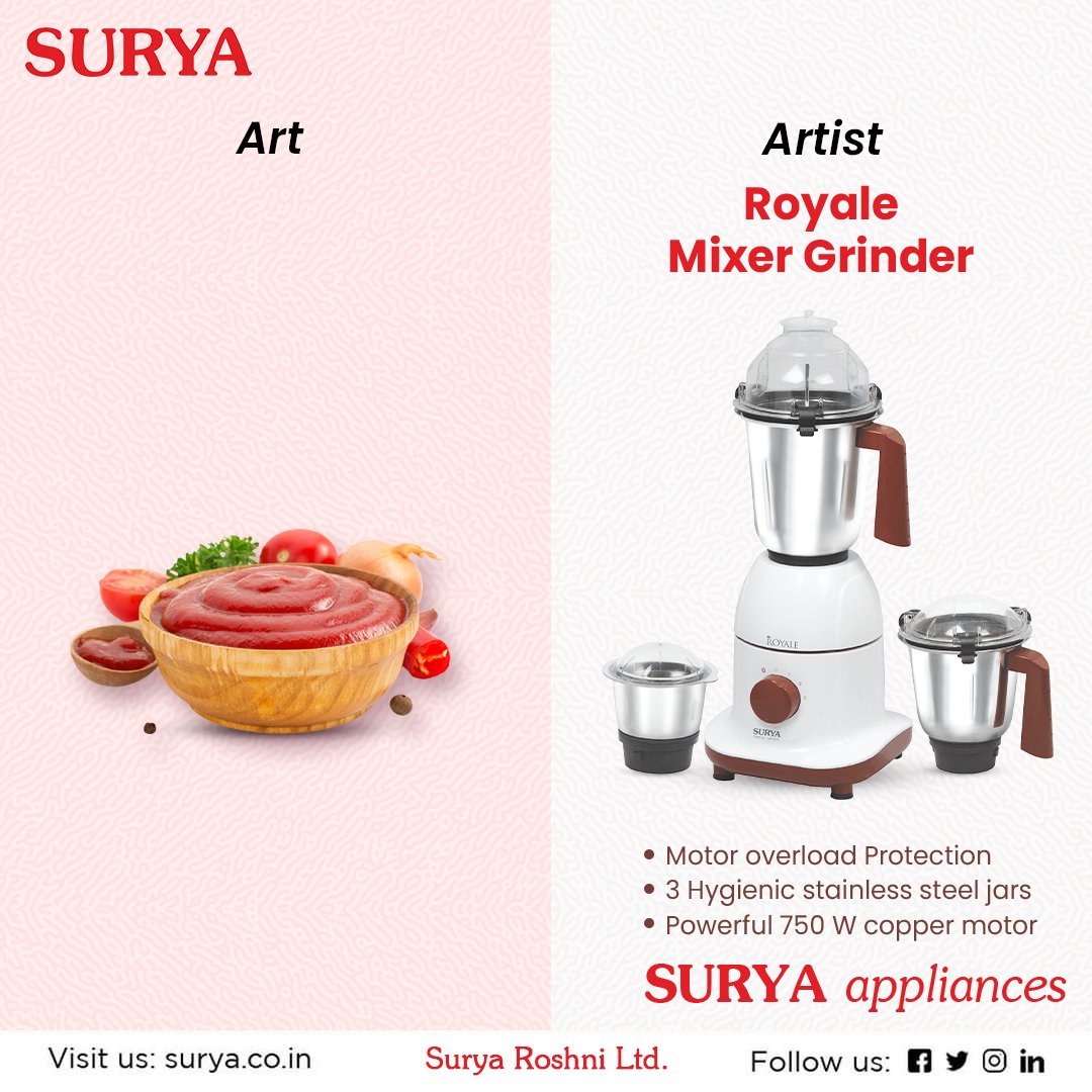 surya roshni mixer grinder 750 watt