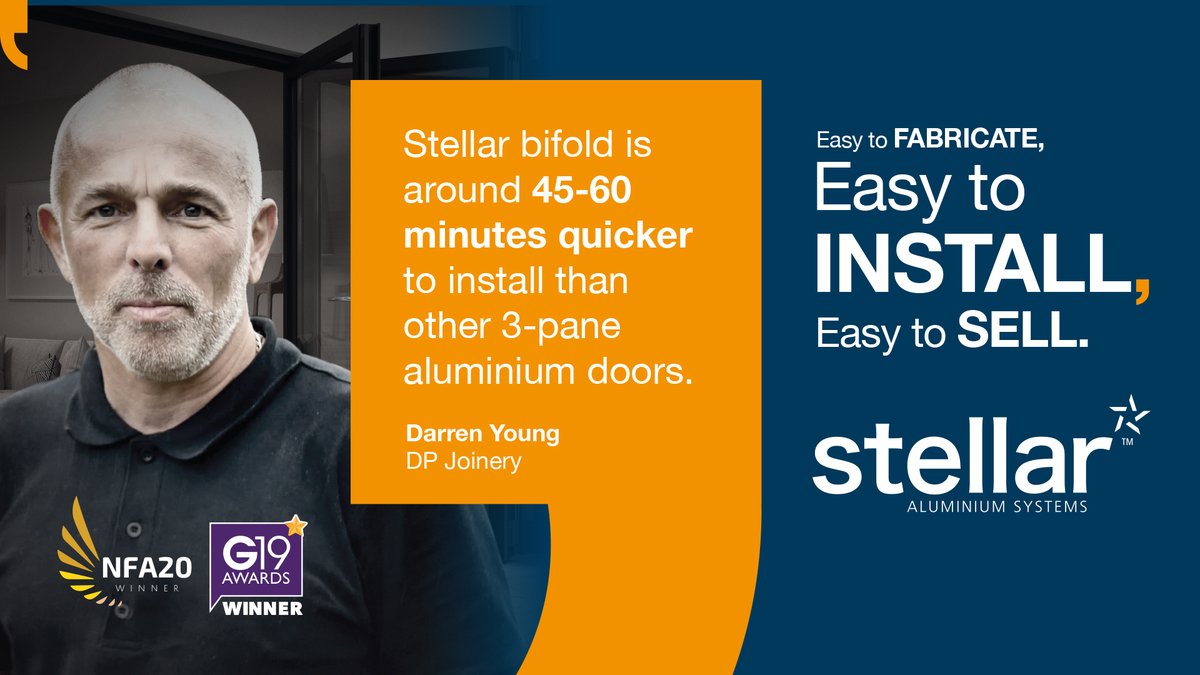 StellarAliSys's tweet photo. Stellar is specifically designed to be #fabricated and #installed with ease. Especially in the 'new normal' that kind of efficiency is vital. 

Speak to our team for high-quality products designed with you in mind: https://t.co/tYxVjgMxxB 🔧✨

#InstallerFriendly #FastFitBifold https://t.co/ws97ceTpyg