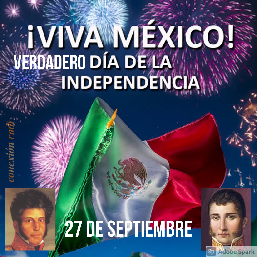 rubenmanuel's tweet photo. 27 de Septiembre 1821-2021 Hoy es el verdadero #Bicentenario de la #Independencia de México. A 200 años de la entrada del Ejército de las Tres Garantías a la capital de ahora República de los Estados Unidos Mexicanos… ¡VIVA #MÉXICO! 🇲🇽 https://t.co/9nNKLIJoFy