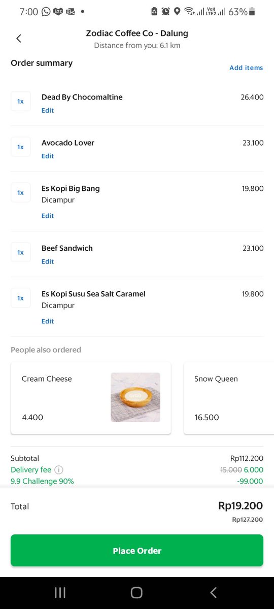 Yha terima kasih untuk <a href="/GrabID/">Grab Indonesia</a> buat surprise 9.9 yang ga abis-abis. Super luv!!!