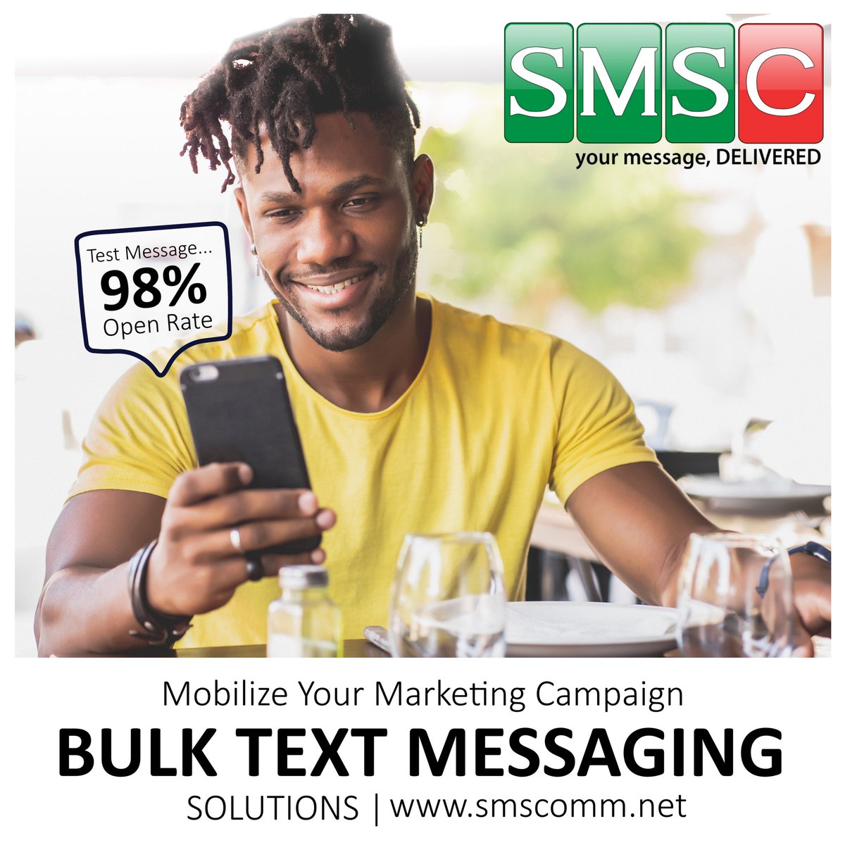 smscommja's tweet photo. #SMSCommunications
Use #BulkSMS to advertise, promote, announce, and engage with your audience directly to their Cell Phones, within seconds.

Contact Us to Learn More
Tel.: 876-924-3632  876-622-5816
Web.: https://t.co/op1s0y07hO  Email: sms@smscomm.net

#mobile #business https://t.co/QW5ztmVIWR