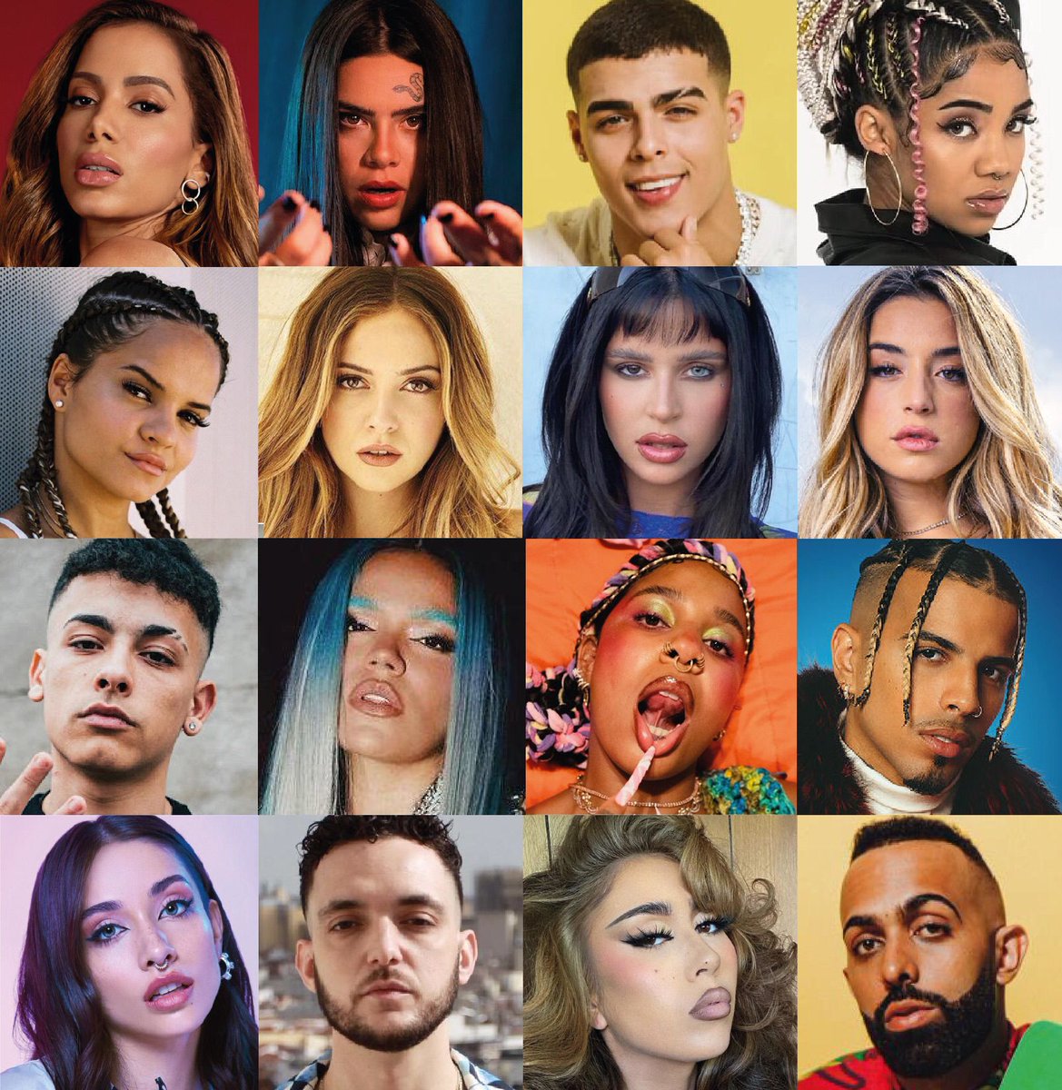 ShareFestBCN's tweet photo. 🔥 ¿Qué artistas urbanos os gustaría ver en el Share Festival 2022? 😈 ¡Os leemos y tomamos nota! 🗒️

Por cierto, ¿los reconocéis a todos? 🧐🎶 https://t.co/pA2cQU31nC