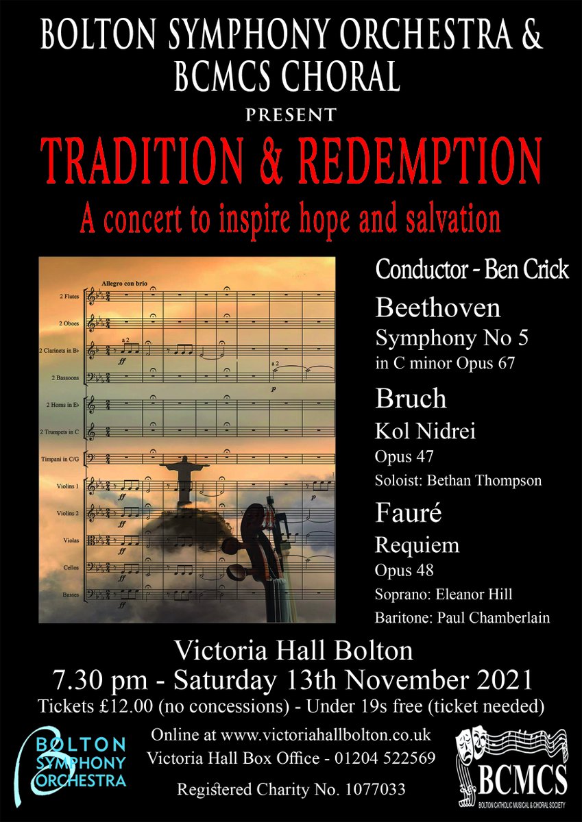 BoltonSymphony's tweet photo. Our next concert! Excited to be performing with @BCMCSbltn @VicHallBMM Tickets: https://t.co/NG9jKCBeF8.
@CentralBolton @VisitBolton @BoostingBolton @boltoncouncil @BoltonFM @TheBoltonNews @BigBoltonLunch @BoltonMusicCent @burymusic @GMMusicHub https://t.co/6fihpWfsAE