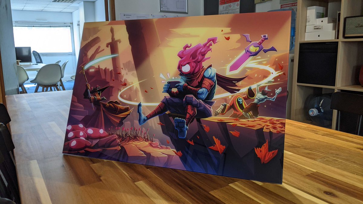 Last call if you want a chance to win our #Giveaway!
If you want to win one of the 3 keys to #DeadCells (+ all its DLC) or this beautiful print, it's right here!