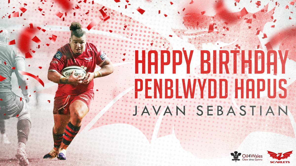 Wishing Javan Sebastian a very happy birthday from us all at the Scarlets 🎂 

Penblwydd hapus i ti Javan wrth bawb yn y Scarlets 🎉
