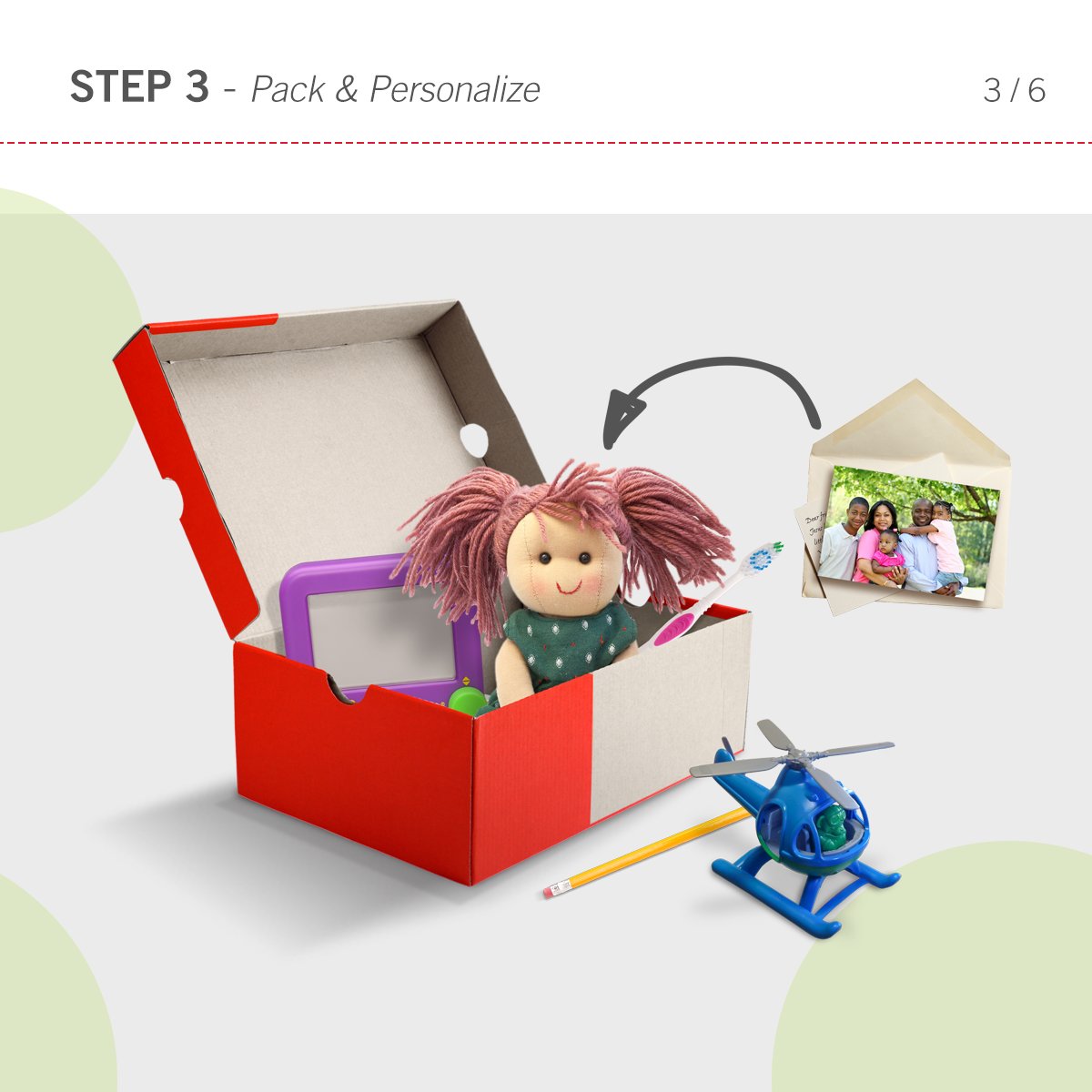 OCC_shoeboxes's tweet photo. Packing shoebox gifts with #OperationChristmasChild is a fun way to bring Good News &amp; great joy to children around the world! Find our easy step-by-step packing guide below.

Discover how you can pack a shoebox gift for a child in need here: https://t.co/FcDK55Igh0 https://t.co/dJwF2rw6Uv