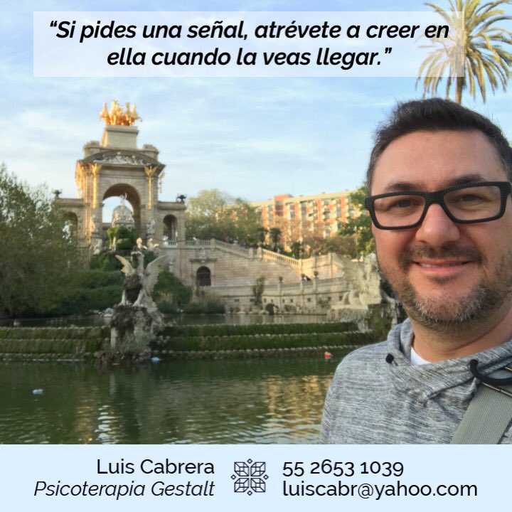 luiscabrerapsic's tweet photo. “Ésta es la señal que esperabas”
#DeTodoSeAprende #CuestiónDeActitud #ActitudPositiva #SinAdjetivos #SinExpectativas #SinSuposiciones #SinComparaciones #DateCuenta #DarseCuenta #Insight #CrecimientoPersonal #AutoAyuda #Autoestima #SaludMental #PsicoterapiaGestalt #LuisCabrera https://t.co/sqQ88U4b7B