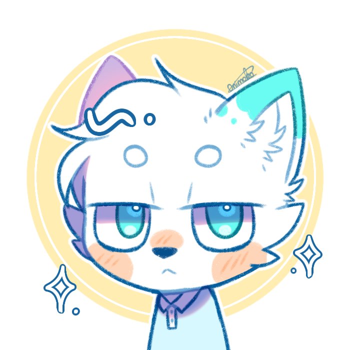 Onimoko_Momoiro's tweet photo. Smol Birthday gift for my frend on Facebook ( Can't find his Twitter tho ) ಥ‿ಥ 💙💛

#Gift #Furry #Head_shot #Icon #Flat_Color https://t.co/m4PHB8tPLT