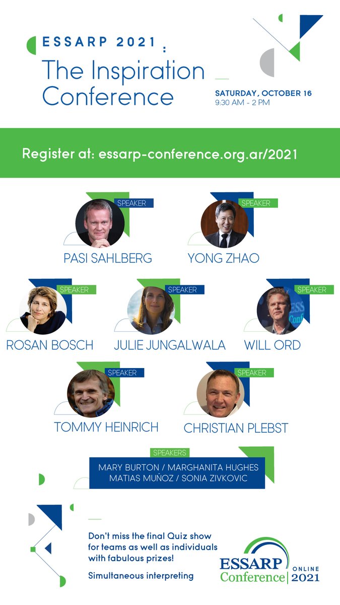ESSARPCentre's tweet photo. ESSARP Conference 2021
The Inspiration Conference

Tickets available https://t.co/jW3KGiOhk1

You can't miss it!!

#ESSARPConference
#online
#Inspiration
#teachers https://t.co/OiFbH9cxRi