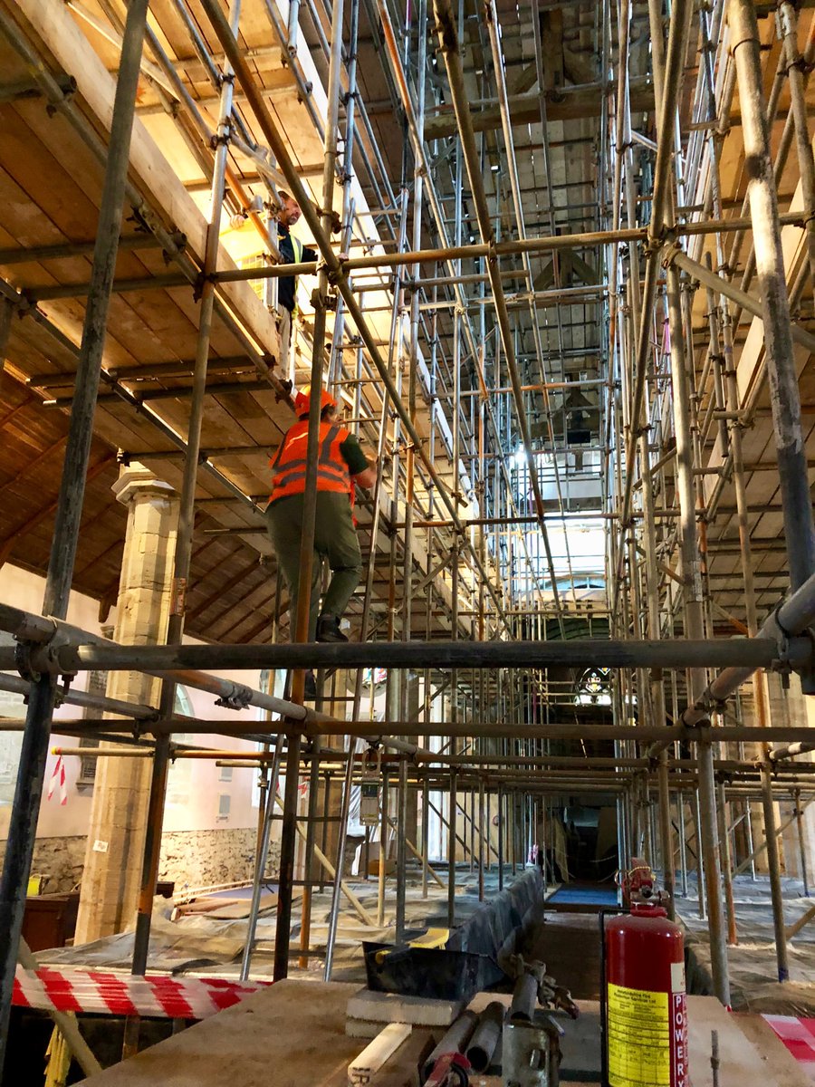 GrangeSystems's tweet photo. Hey #HerefordHour thought you might like update on @KingslandChurch  You may remember Grange Electrical  fitted #LED lights to restored Nave area.
Before &amp; after photos reveal the full glory of the restoration to the Nave now that the scaffolding has been removed and behold ! https://t.co/wqCWyNr1uO