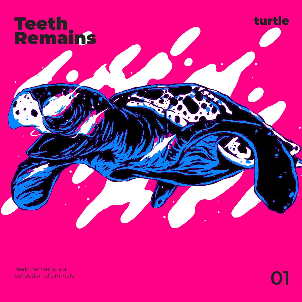 TeethRemains's tweet photo. @bombysapphire Teeth Remains is live! Comes with real-world painting! Turtle, snake, parrot, and more. Check it out! 🔥🔥🔥 
#NFT #NFTGiveaway  #NFTcollection #nftcollectors 
https://t.co/FcsI7XzcyV https://t.co/AdnRqqi67L