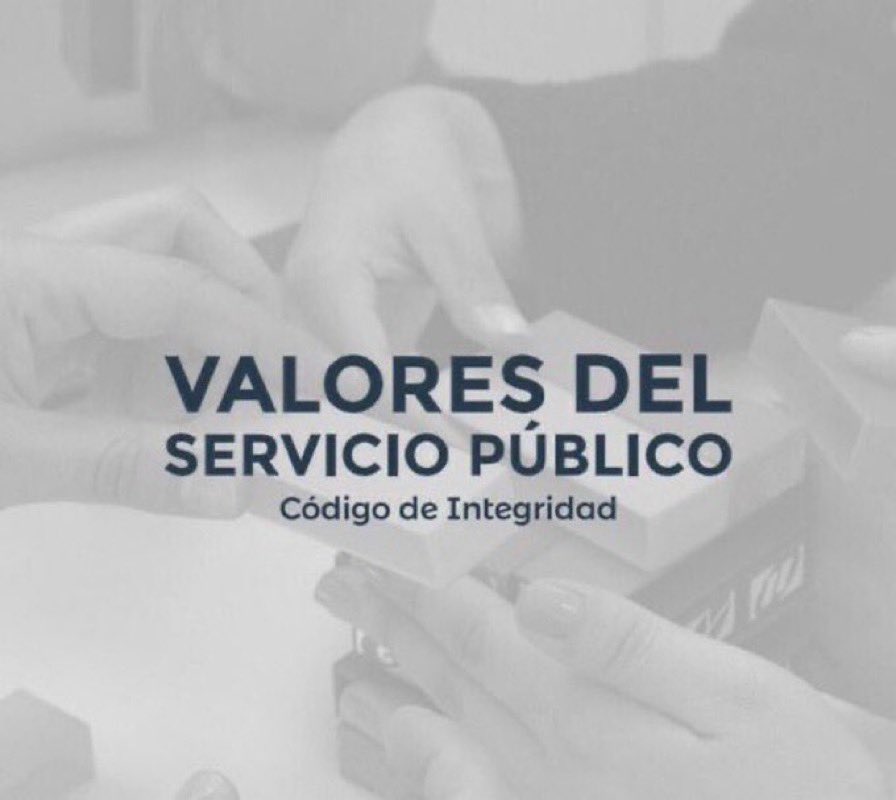 nerioalvis's tweet image. Apreciados servidores, desde el #DAFP queremos invitarlos a promover la cultura de la integridad a fin de garantizar el interés general del servicio público. Recuerden que es tarea de todos fortalecer la confianza ciudadana en el Estado. bit.ly/3ANKjlJ