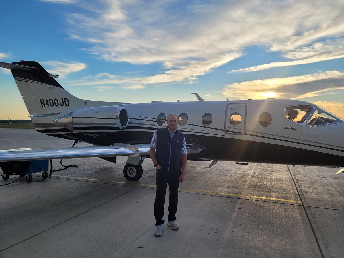 Headed out to Cincinnati for charity golf event. #lifesgood #livingthedream #seniortour