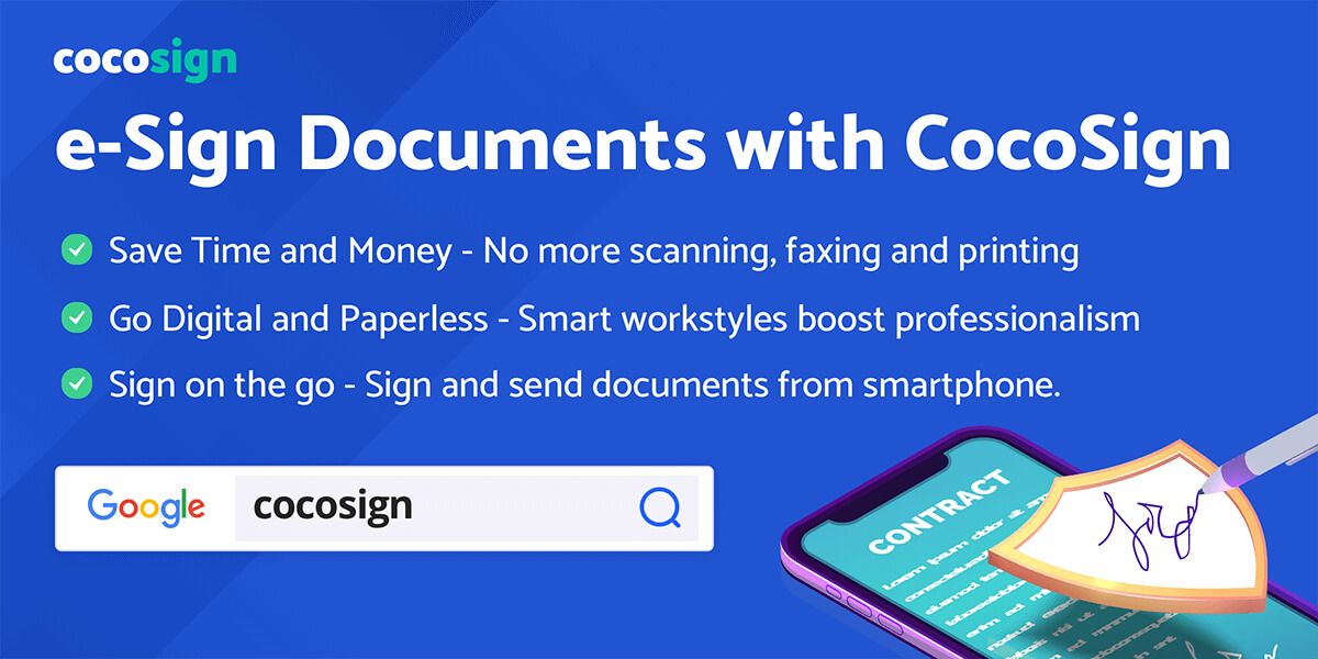 cocosign_online's tweet photo. π£ Check out #CocoSignβs new features
- Allow users to bulk invite multiple recipients to sign on multiple #documents
- Available for document search and sorting
- Allow users to #sign the documents before they are issued
- Enable users to change their names on the profile https://t.co/GW1kRsfK6R