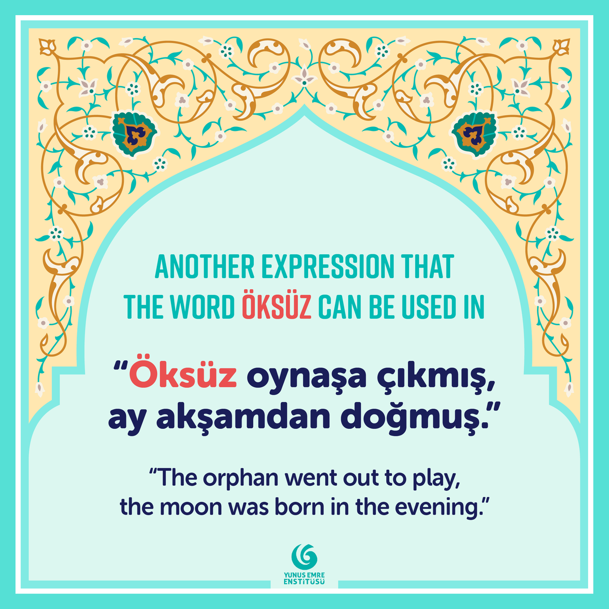 yeeamerika's tweet photo. 🇹🇷 ❝Öksüz çocuk göbeğini kendisi keser❞

🇺🇸 ❝An orphan cuts his own navel❞

#MerhabaMonday #TurkishIdioms 
#NewLanguage #TurkishCulture https://t.co/ugzCfDKAPD