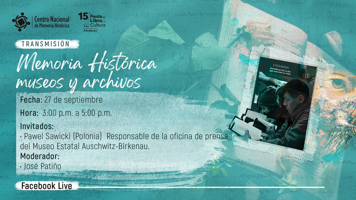 CentroMemoriaH's tweet photo. ¡Iniciamos esta semana diciendo #JuntosConstruimosLaMemoria, en Medellín!
Agéndate en nuestra programación de hoy y obtén los informes de el #CNHM. ¡No te los pierdas!
#FiestaLibro2021 https://t.co/c3phL7LwFk