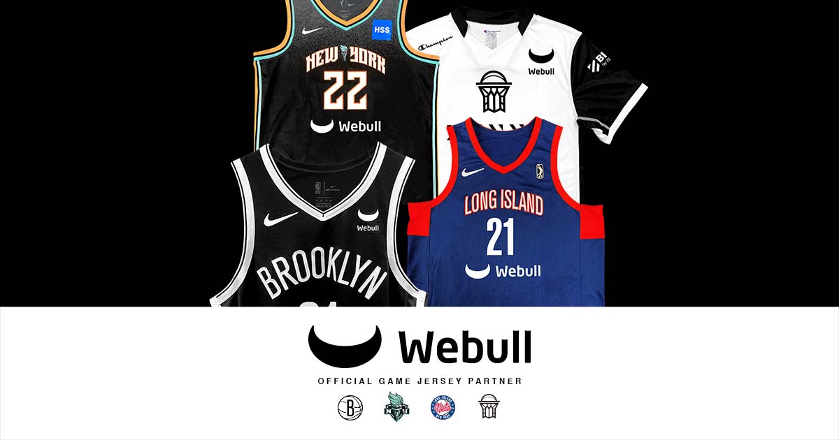 WebullGlobal's tweet photo. @WebullGlobal is incredibly excited to announce that we are now the official game jersey partner of the @BrooklynNets! We are thrilled to partner with our hometown team for our first ever sports partnership. We couldn’t have done it without your trust and support. https://t.co/1g8HxKuW85