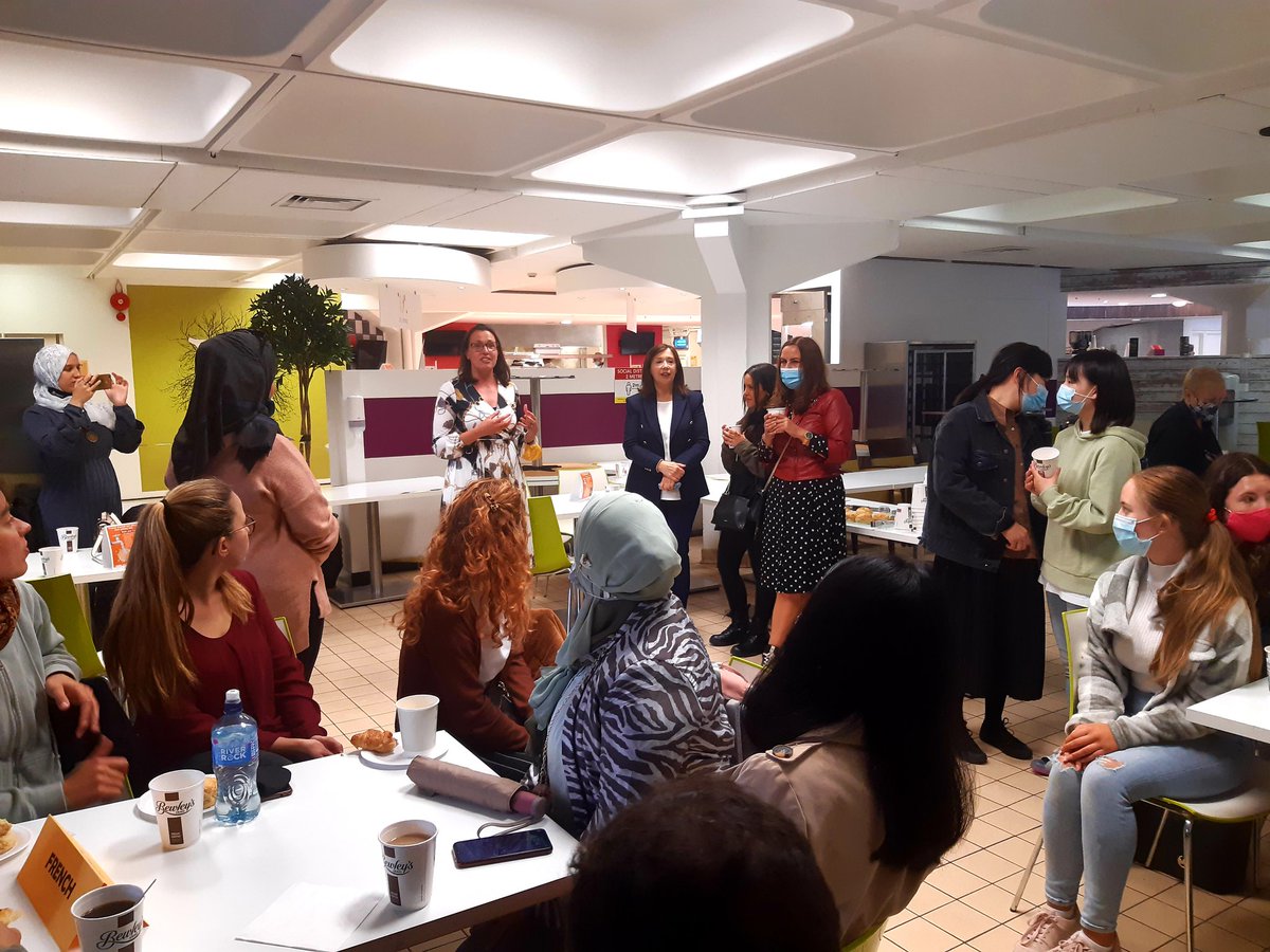 Michelle_DalyUL's tweet photo. @MawsMoriarty opening the @mlal_ul international coffee morning in celebration of the European Day of Languages #EDL2021 @ULPSU
Check out the full schedule 
https://t.co/tyagwC70O3 https://t.co/pJlFY74fVk
