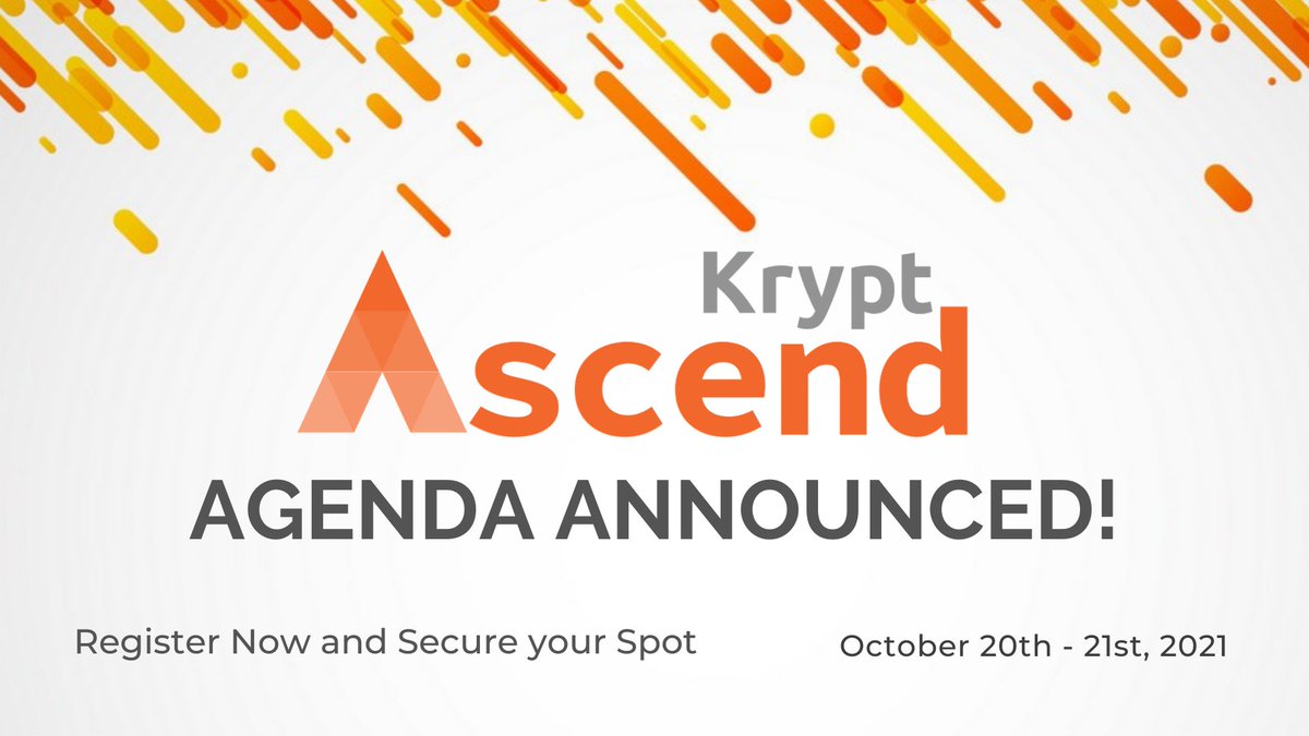 Kryptinc's tweet photo. Krypt Ascend agenda is announced!
Make sure to register and secure your spot!
Register here: https://t.co/EPvhVT4RQK
#kryptascend #ascend #virtualevents #globaltrade #supplychain #kryptevents #webinars #krypt #kryptinc https://t.co/0OJKEQqdGg