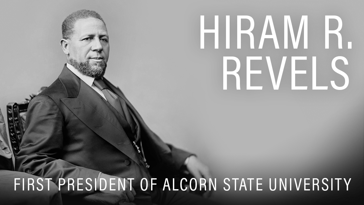 AlcornStateU's tweet photo. An icon was born on this day! Alcorn celebrates the birthday of one of its most heralded figures, Hiram Revels. Your commitment to service and breaking barriers changed the course of history for Black politicians. The University applauds you for daring to make change! https://t.co/HeVVWK3q7I