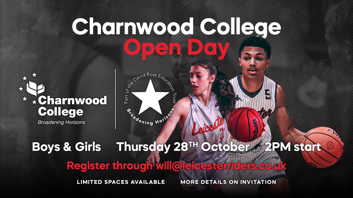 CharnwoodBball's tweet photo. 🚨Open Day🚨 

Please get in contact if you are interested in joining the Charnwood College basketball programme in the future! 

#OpenDay #BritishBasketball https://t.co/kPNWfkqANR