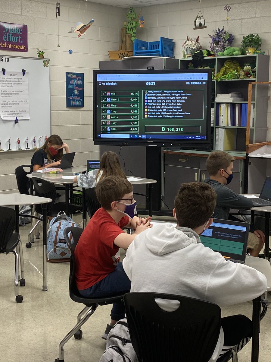 KarrieJackson's tweet photo. My students have never been more engaged in a math review lesson than they were today!! Thank you @PlayBlooket for making this happen!! https://t.co/fOe9qrxnbM