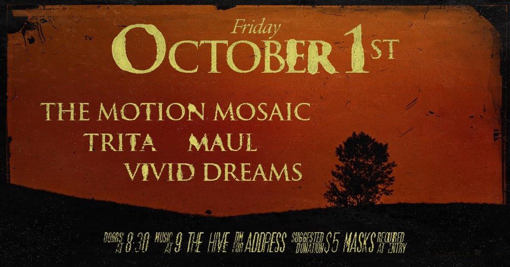 Friday is going to be an absolute ripper of a show. Be sure to catch and support <a href="/MAUL701/">MAUL</a> as they make the trek from ND to the cities. Masks required! #yes