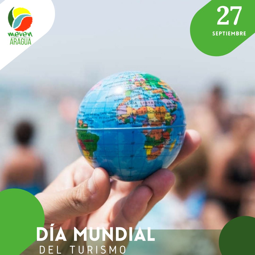Día Mundial del Turismo se conmemora el 27 de septiembre de cada año. Es un día en el que se implican muchos países y estados para darse a conocer y atraer a los turistas para sus viajes posteriores.
-
-
@somosmeven
@teresameven
<a href="/JosueLorca/">Josué Lorca</a>