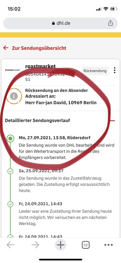 davidnowhere's tweet photo. @DHLPaket @DHLPaket Dies sagt, dass es an den Absender zurückgesendet wird.  wie ist das möglich?  Ich erhalte jede Woche Pakete von dhl.  aber dieser kommt nicht an und wird nicht an einen Paketshop geliefert? https://t.co/STovmLHXCm