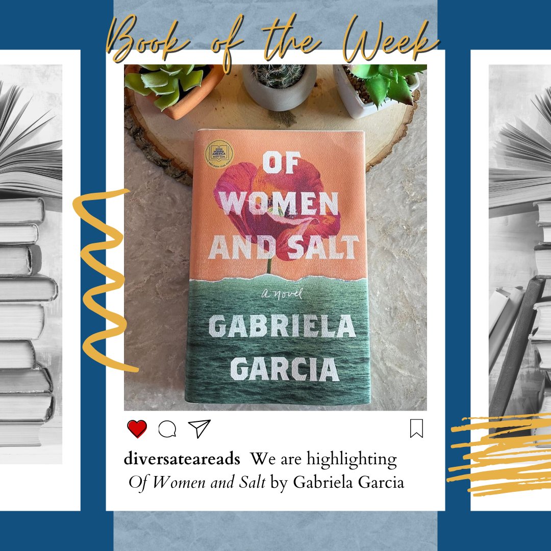 DiversaTeaReads's tweet photo. Our #bookoftheweek aligns with September’s IMMIGRATION box theme.

OF WOMEN AND SALT  x @GabiMGarcia 

Genre: Literary Fiction
DiversaTea: Cuban
Published: April 30, 2021

Head to our IG for more details! https://t.co/YltD1EMtPX