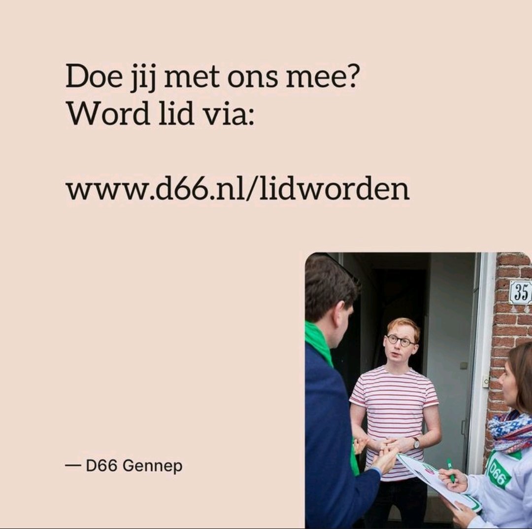 D66Gennep's tweet photo. 𝗦𝗮𝗺𝗲𝗻 𝗺𝗲𝘁 𝗷𝗼𝘂, 𝗱𝗲 𝗸𝗶𝗲𝘇𝗲𝗿, 𝘄𝗶𝗹𝗹𝗲𝗻 𝘄𝗶𝗷 𝗱𝗲𝗻𝗸𝗲𝗻 𝗮𝗮𝗻 𝗱𝗲 𝘁𝗼𝗲𝗸𝗼𝗺𝘀𝘁.

- Wil jij meedenken? 
- Heb jij ideeën?
- Wil je mee doen? 

𝐒𝐥𝐮𝐢𝐭 𝐣𝐢𝐣 𝐣𝐞 𝐛𝐢𝐣 𝐨𝐧𝐬 𝐚𝐚𝐧? 🤝
https://t.co/quvS7qLBh8

Vragen: info@d66gennep.nl https://t.co/b1zGLopGpW