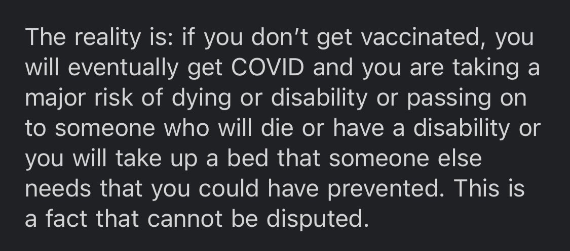ryan_switzer's tweet photo. This is a few screen caps from an email I received from Dr. Tara Lee I’m sharing with her permission. A year ago I was anti mandate, anti mask and Vax hesitant. 

Things have changed. People are going to continue to needlessly die. Please get jabbed. https://t.co/tmCB1rZ2yE
