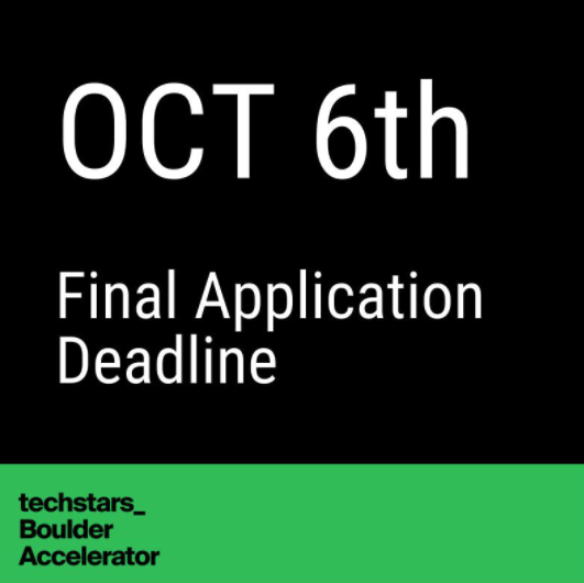 🗓 Deadline for Techstars Boulder Accelerator is Oct 6th. Here are some resources:

🧭 Application Guide
lnkd.in/dWCj_hPB

🎥 FAQ Video lnkd.in/dQvEPAs8

🖊 A Google template for collaboration on the App lnkd.in/dmWS_EAu

👉 Apply here lnkd.in/djVF-ytj