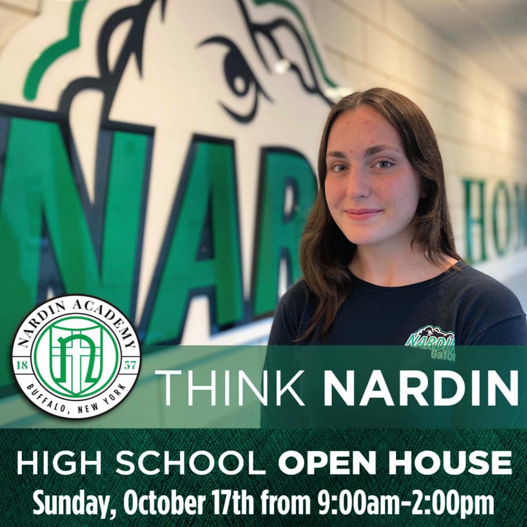 NardinAcademy's tweet photo. THINK NARDIN, THINK OPPORTUNITY. "Nardin is my opportunity to excel in life.” Maria Evancho '23, Frontier Middle School    Visit https://t.co/D9ujy0UXr5 to register. 

#thinknardin #classof2026 #nardinhsopenhouse https://t.co/cbOogiz44r
