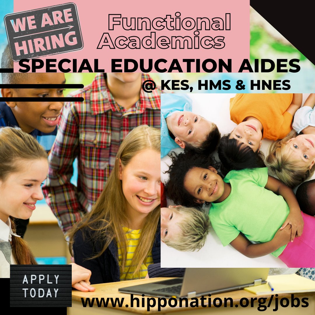 huttoisdhr's tweet photo. We're looking for amazing @HuttoISD Special Education Functional Academics Aides! Join us today and #LeaveALegacy in #HippoNation! @HMSHippos  @HNES_Hippos  @DocKerleyES @skoerth14 https://t.co/M13ENGrQsy