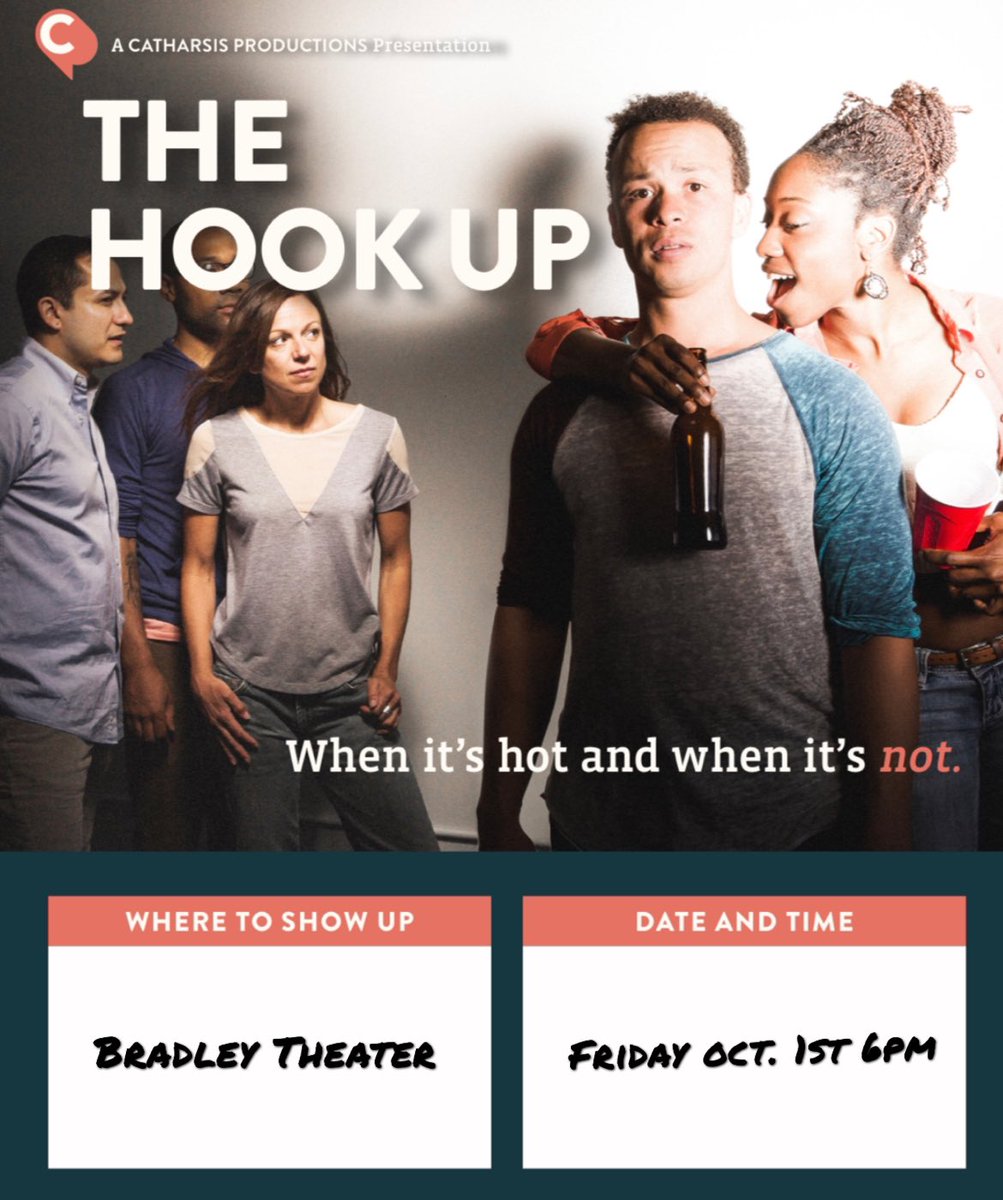 Lu_Activities1's tweet photo. #WhatsHappeningMuskies Come to see The Hook-Up Friday, October 1st @6pm in the Bradley Theater #FinsUp🐠 https://t.co/XpeVFOEqv4