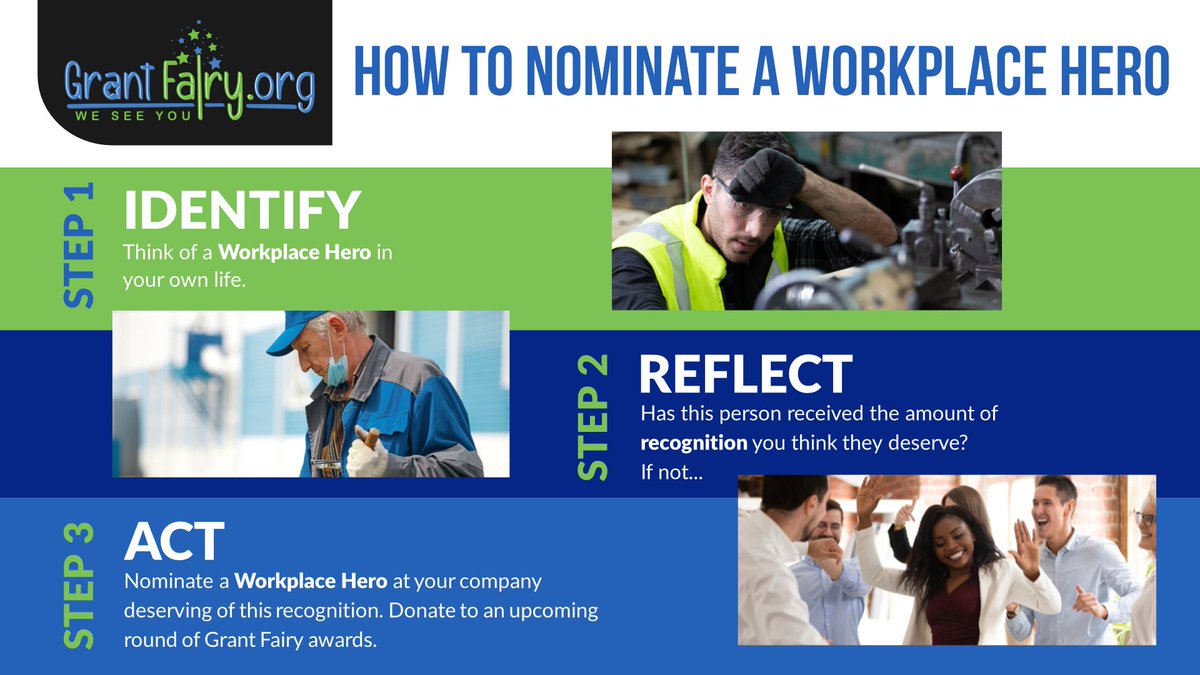 GrantFairyTX's tweet photo. KNOW AN EMPLOYEE YOU’D LIKE TO RECOGNIZE?

For every $500 raised we can recognize a workplace hero &amp; make an immediate impact on their quality of life, helping their family meet essential needs many of us take for granted!

To nominate, go online through our website, link in bio. https://t.co/b8BVXOEcXA